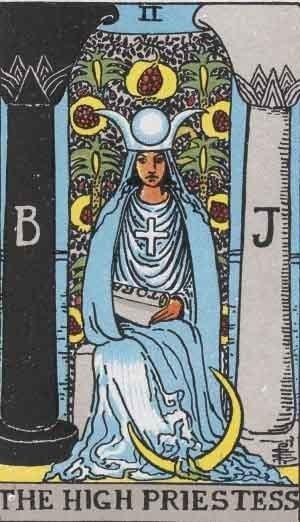 The High Priestess Meaning An artistic representation of the High Priestess tarot card, showcasing her symbolism and mystique.